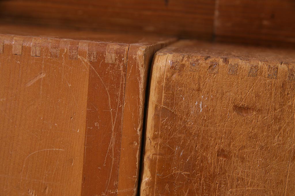 レトロ雑貨　昭和レトロ　大きな積み木セット【三角形・大/3ヶ組】(飾り台、ディスプレイ雑貨)(R-038076)