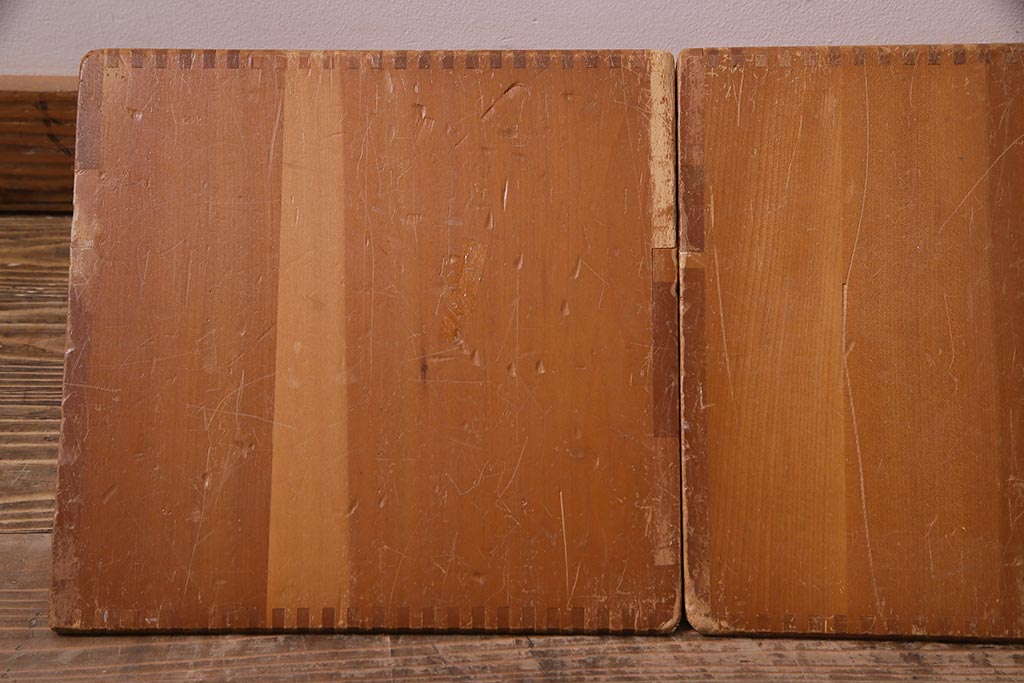 レトロ雑貨　昭和レトロ　大きな積み木セット【三角形・大/3ヶ組】(飾り台、ディスプレイ雑貨)(R-038076)