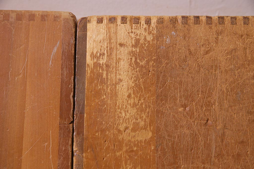 レトロ雑貨　昭和レトロ　大きな積み木セット【三角形・大/3ヶ組】(飾り台、ディスプレイ雑貨)(R-038076)