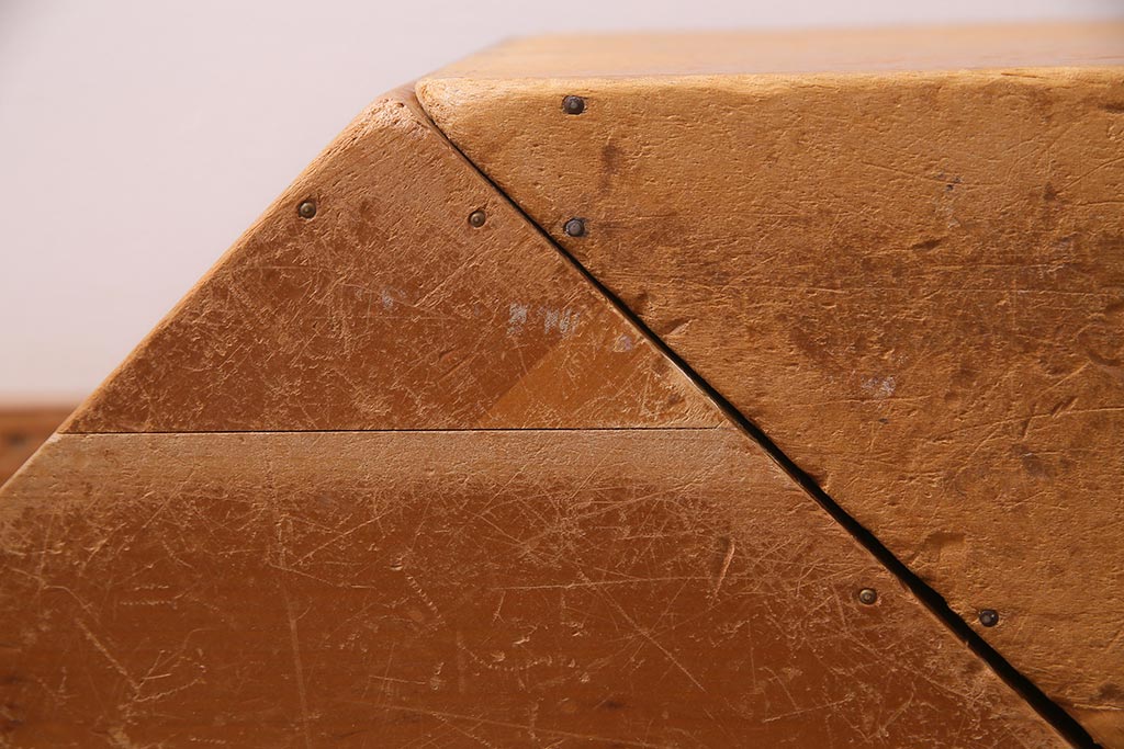 レトロ雑貨　昭和レトロ　大きな積み木セット【三角形・大/3ヶ組】(飾り台、ディスプレイ雑貨)(R-038076)