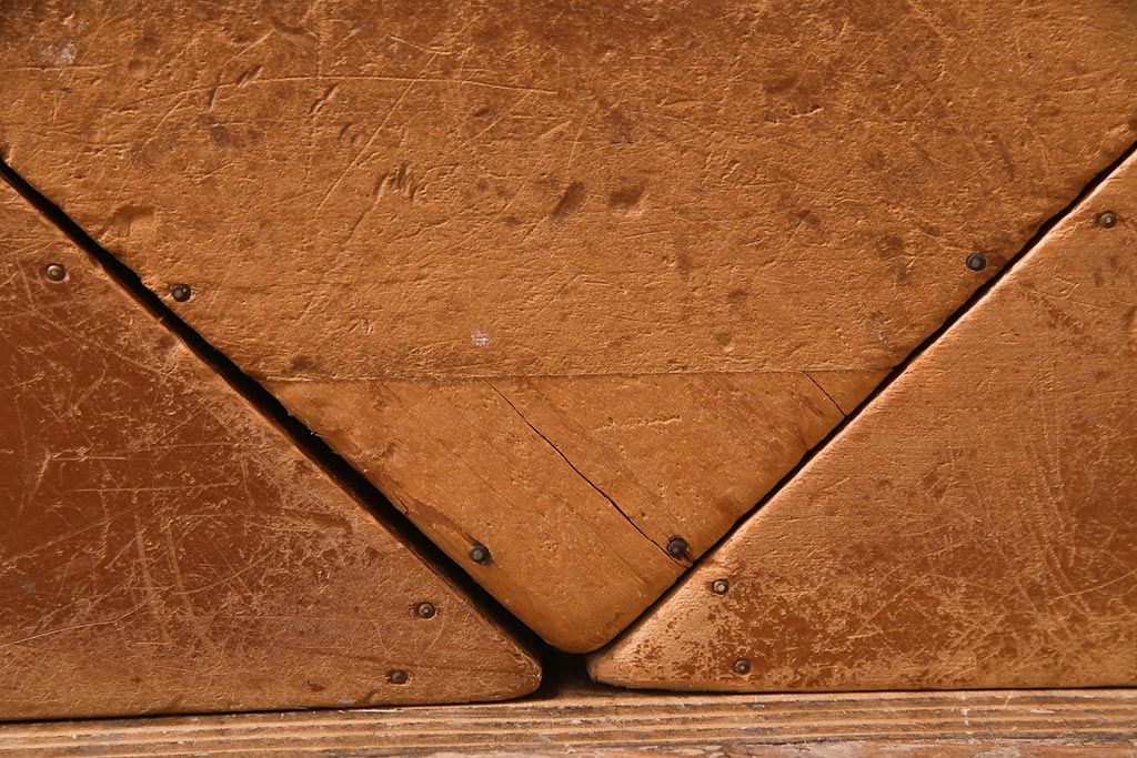 レトロ雑貨　昭和レトロ　大きな積み木セット【三角形・大/3ヶ組】(飾り台、ディスプレイ雑貨)(R-038076)