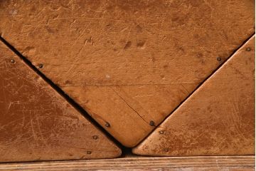 レトロ雑貨　昭和レトロ　大きな積み木セット【三角形・大/3ヶ組】(飾り台、ディスプレイ雑貨)(R-038076)