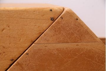 レトロ雑貨　昭和レトロ　大きな積み木セット【三角形・大/3ヶ組】(飾り台、ディスプレイ雑貨)(R-038076)