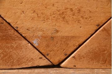 レトロ雑貨　昭和レトロ　大きな積み木セット【三角形・大/3ヶ組】(飾り台、ディスプレイ雑貨)(R-038076)