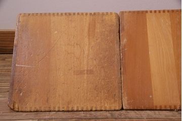 レトロ雑貨　昭和レトロ　大きな積み木セット【三角形・大/3ヶ組】(飾り台、ディスプレイ雑貨)(R-038077)