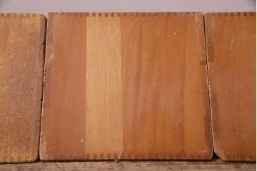 レトロ雑貨　昭和レトロ　大きな積み木セット【三角形・大/3ヶ組】(飾り台、ディスプレイ雑貨)(R-038077)