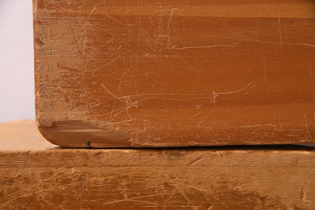 レトロ雑貨　昭和レトロ　大きな積み木セット【三角形・大/3ヶ組】(飾り台、ディスプレイ雑貨)(R-038077)