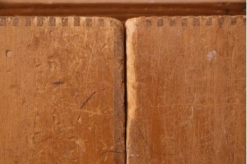 レトロ雑貨　昭和レトロ　大きな積み木セット【三角形・大/2ヶ組】(飾り台、ディスプレイ雑貨)(R-038078)