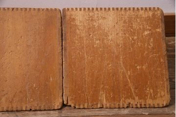 レトロ雑貨　昭和レトロ　大きな積み木セット【三角形・大/2ヶ組】(飾り台、ディスプレイ雑貨)(R-038078)