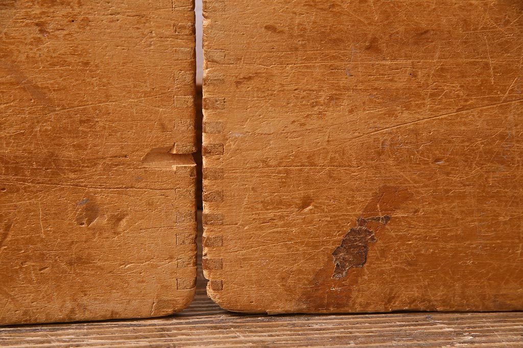 レトロ雑貨　昭和レトロ　大きな積み木セット【三角形・大/2ヶ組】(飾り台、ディスプレイ雑貨)(R-038078)