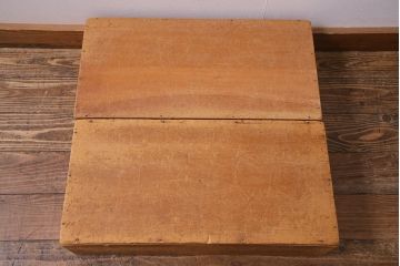 レトロ雑貨　昭和レトロ　大きな積み木セット【直方体・大/2ヶ組】(飾り台、ディスプレイ雑貨)(R-038079)