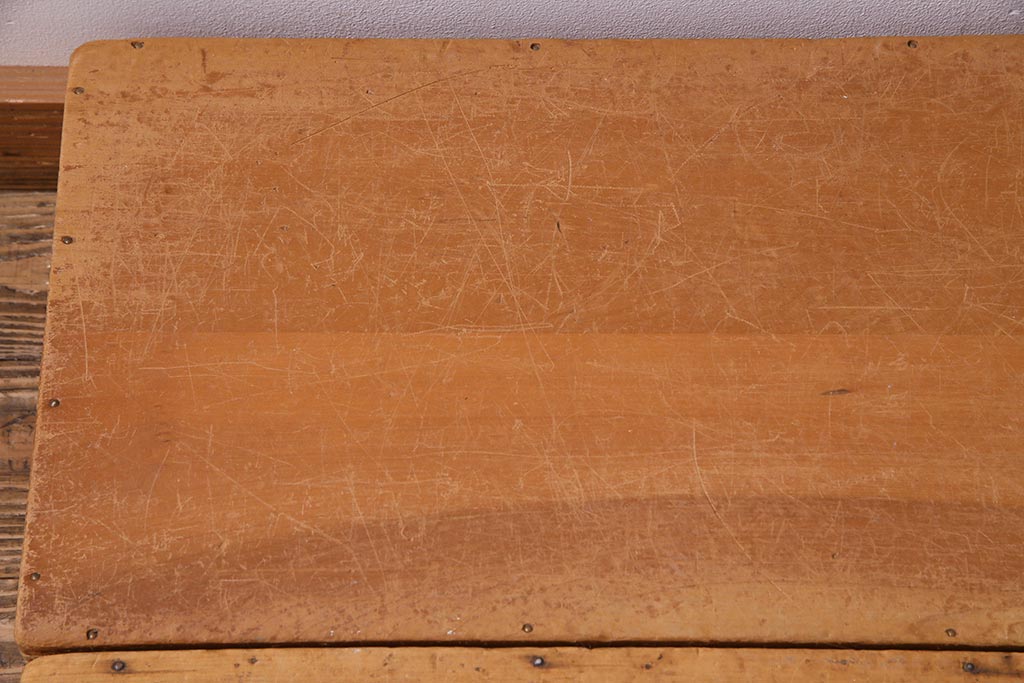 レトロ雑貨　昭和レトロ　大きな積み木セット【直方体・大/2ヶ組】(飾り台、ディスプレイ雑貨)(R-038079)