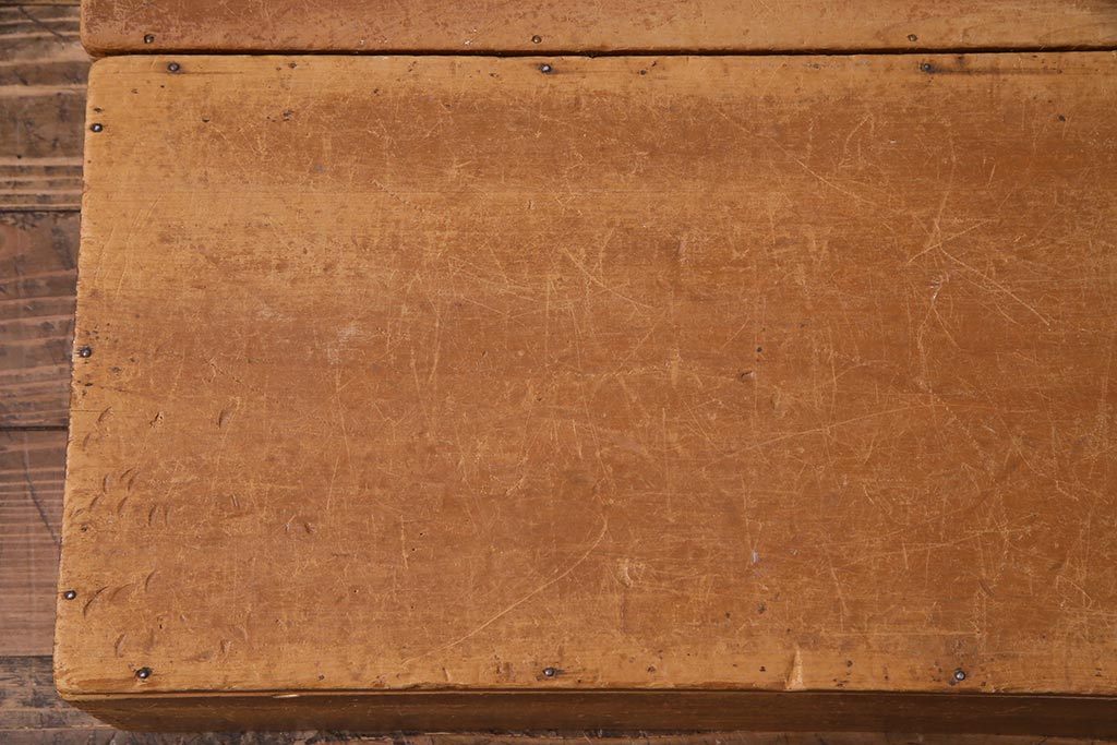 レトロ雑貨　昭和レトロ　大きな積み木セット【直方体・大/2ヶ組】(飾り台、ディスプレイ雑貨)(R-038079)