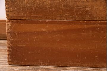 レトロ雑貨　昭和レトロ　大きな積み木セット【直方体・大/2ヶ組】(飾り台、ディスプレイ雑貨)(R-038079)