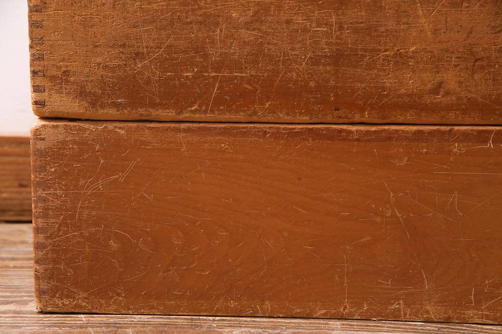 レトロ雑貨　昭和レトロ　大きな積み木セット【直方体・大/2ヶ組】(飾り台、ディスプレイ雑貨)(R-038079)