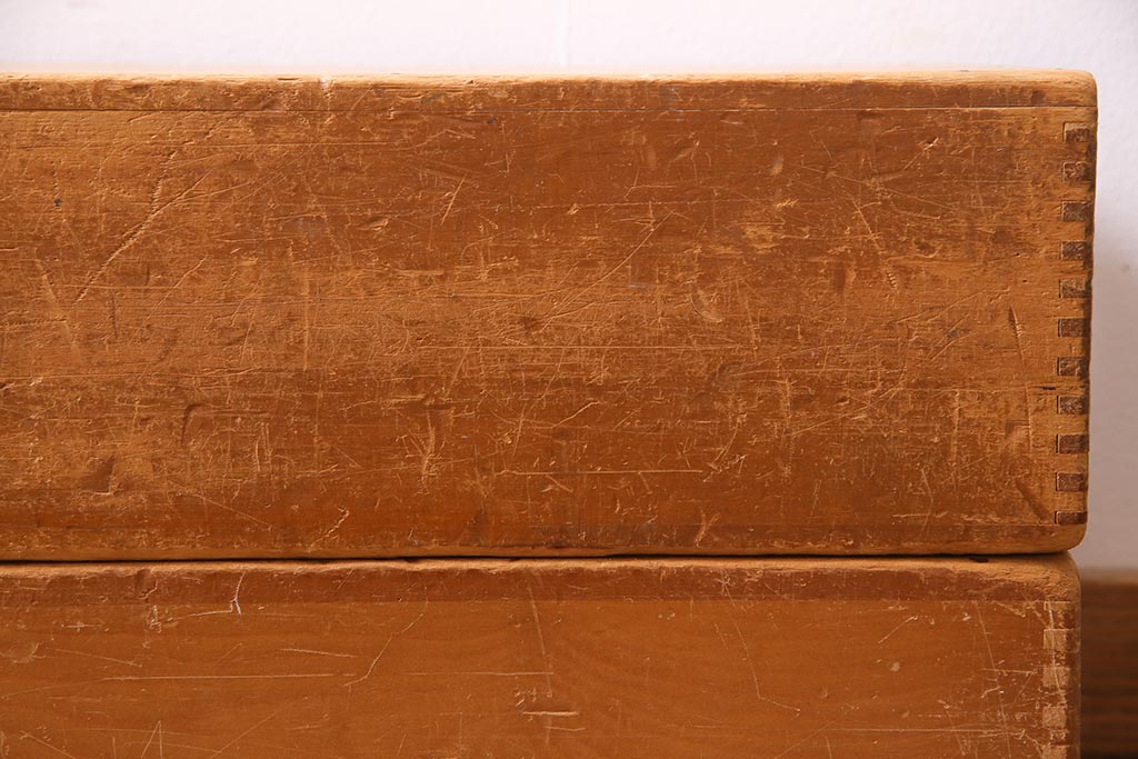 レトロ雑貨　昭和レトロ　大きな積み木セット【直方体・大/2ヶ組】(飾り台、ディスプレイ雑貨)(R-038079)