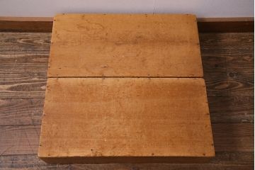 レトロ雑貨　昭和レトロ　大きな積み木セット【直方体・大/2ヶ組】(飾り台、ディスプレイ雑貨)(R-038080)