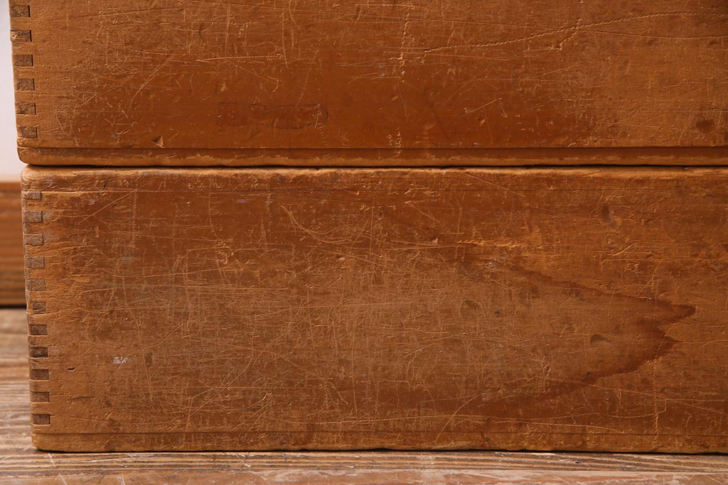 レトロ雑貨　昭和レトロ　大きな積み木セット【直方体・大/2ヶ組】(飾り台、ディスプレイ雑貨)(R-038080)