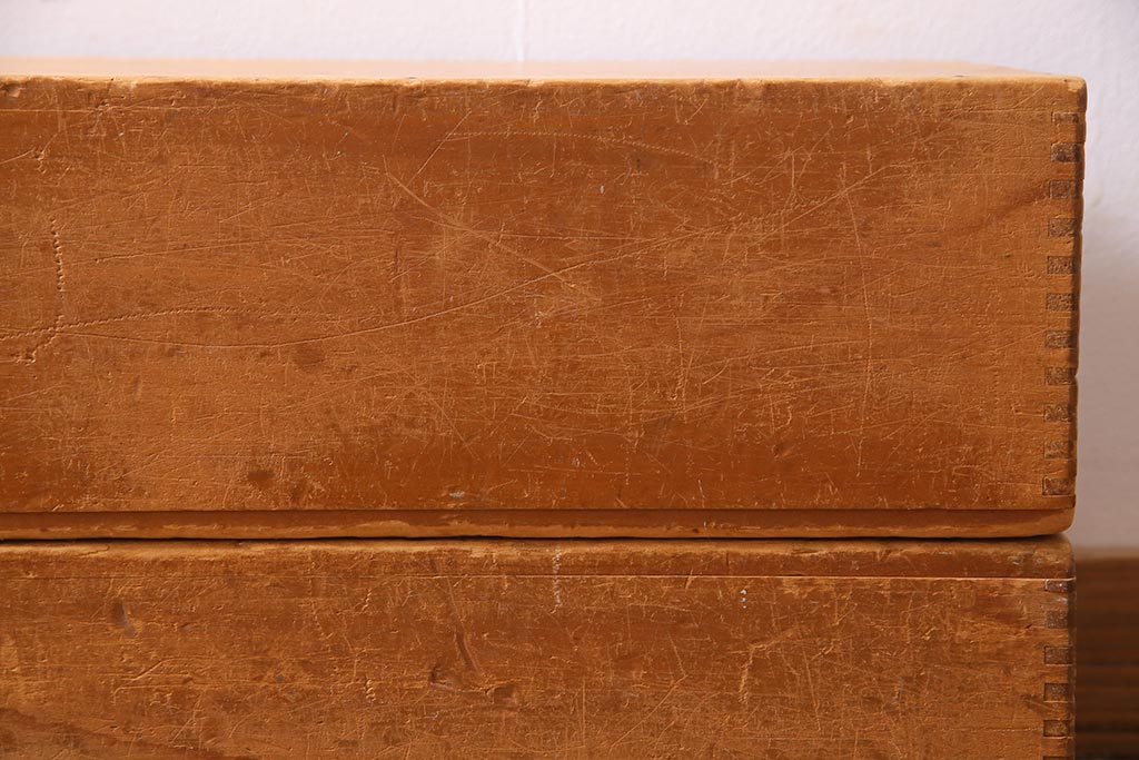 レトロ雑貨　昭和レトロ　大きな積み木セット【直方体・大/2ヶ組】(飾り台、ディスプレイ雑貨)(R-038080)