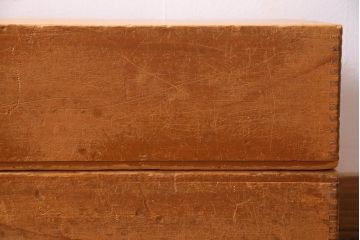 レトロ雑貨　昭和レトロ　大きな積み木セット【直方体・大/2ヶ組】(飾り台、ディスプレイ雑貨)(R-038080)