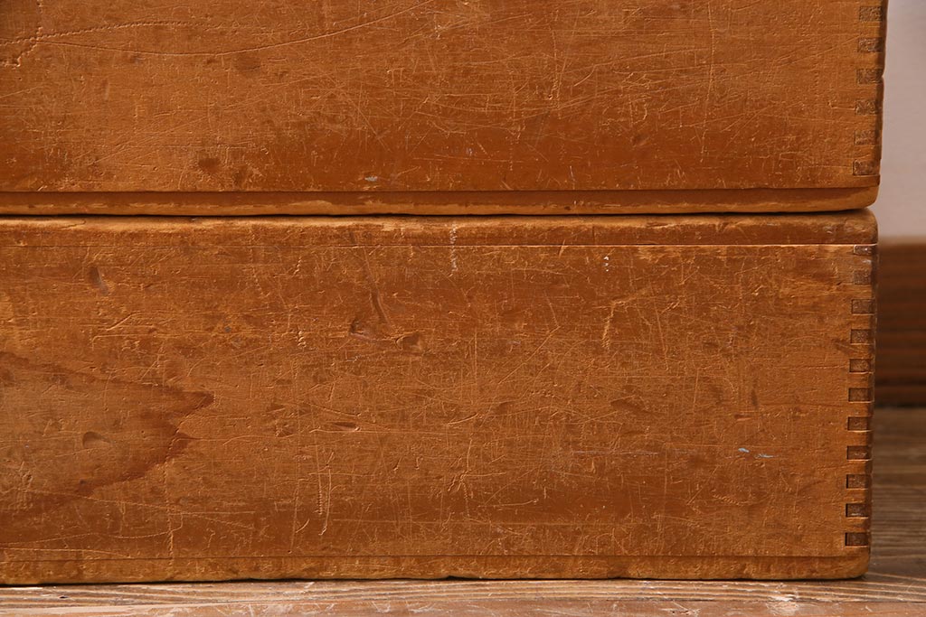 レトロ雑貨　昭和レトロ　大きな積み木セット【直方体・大/2ヶ組】(飾り台、ディスプレイ雑貨)(R-038080)