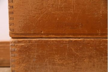 レトロ雑貨　昭和レトロ　大きな積み木セット【直方体・大/2ヶ組】(飾り台、ディスプレイ雑貨)(R-038080)