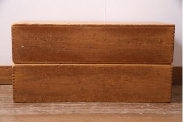 レトロ雑貨　昭和レトロ　大きな積み木セット【直方体・大/2ヶ組】(飾り台、ディスプレイ雑貨)(R-038080)