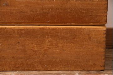 レトロ雑貨　昭和レトロ　大きな積み木セット【直方体・大/2ヶ組】(飾り台、ディスプレイ雑貨)(R-038080)