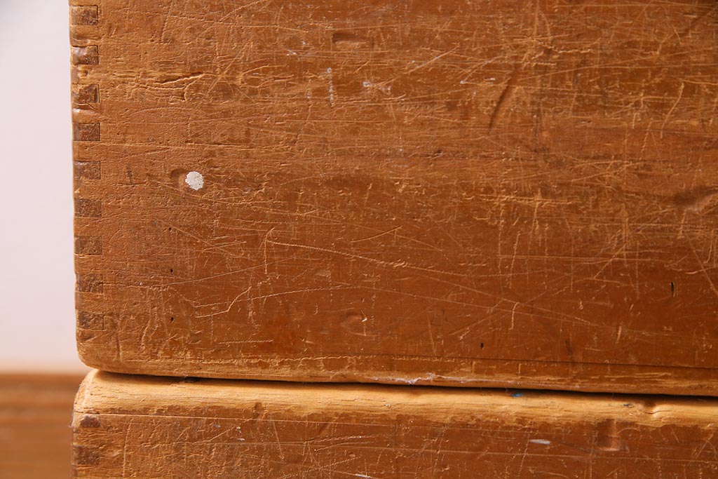 レトロ雑貨　昭和レトロ　大きな積み木セット【直方体・大/2ヶ組】(飾り台、ディスプレイ雑貨)(R-038080)