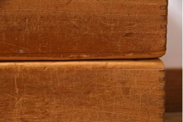 レトロ雑貨　昭和レトロ　大きな積み木セット【直方体・大/2ヶ組】(飾り台、ディスプレイ雑貨)(R-038080)