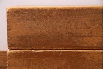 レトロ雑貨　昭和レトロ　大きな積み木セット【直方体・大/2ヶ組】(飾り台、ディスプレイ雑貨)(R-038081)