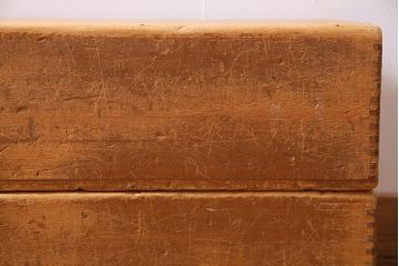 レトロ雑貨　昭和レトロ　大きな積み木セット【直方体・大/2ヶ組】(飾り台、ディスプレイ雑貨)(R-038081)