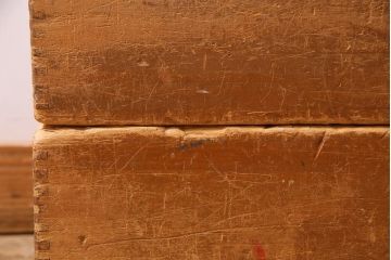 レトロ雑貨　昭和レトロ　大きな積み木セット【直方体・大/2ヶ組】(飾り台、ディスプレイ雑貨)(R-038081)