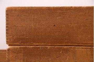 レトロ雑貨　昭和レトロ　大きな積み木セット【直方体・大/2ヶ組】(飾り台、ディスプレイ雑貨)(R-038081)