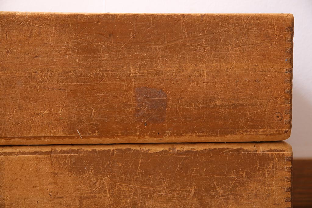 レトロ雑貨　昭和レトロ　大きな積み木セット【直方体・大/2ヶ組】(飾り台、ディスプレイ雑貨)(R-038081)