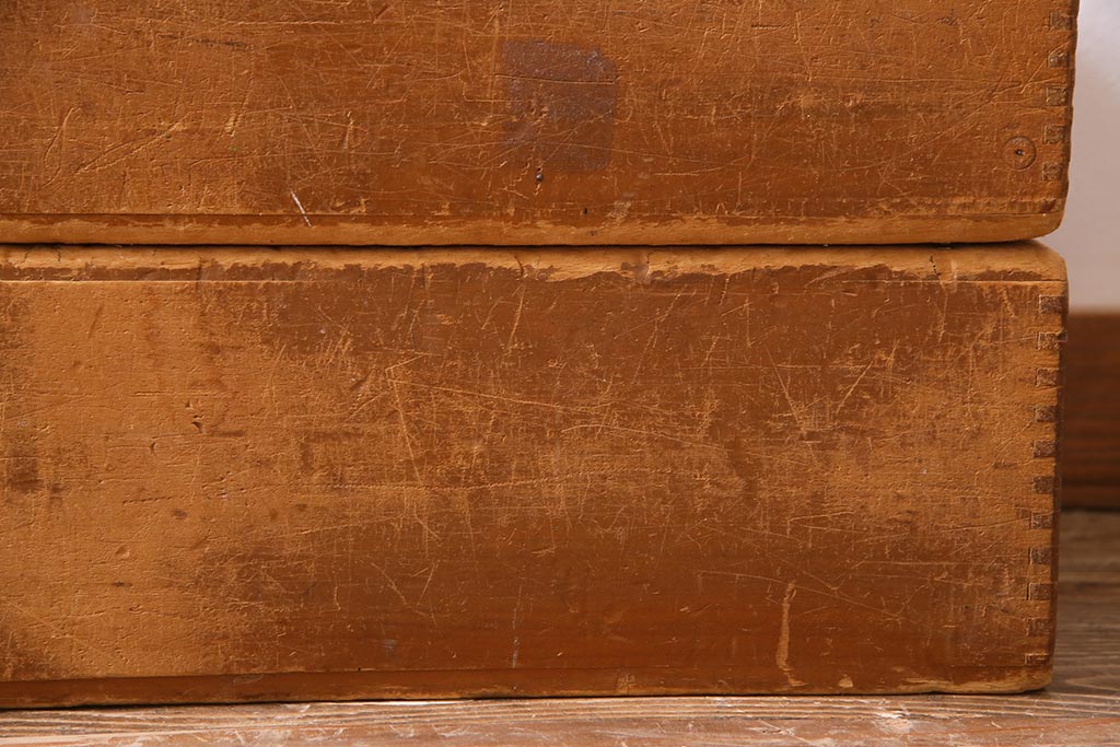 レトロ雑貨　昭和レトロ　大きな積み木セット【直方体・大/2ヶ組】(飾り台、ディスプレイ雑貨)(R-038081)