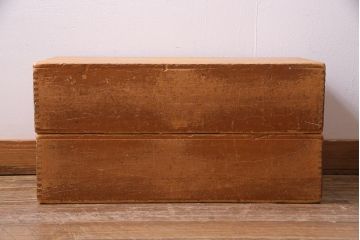 レトロ雑貨　昭和レトロ　大きな積み木セット【直方体・大/2ヶ組】(飾り台、ディスプレイ雑貨)(R-038084)