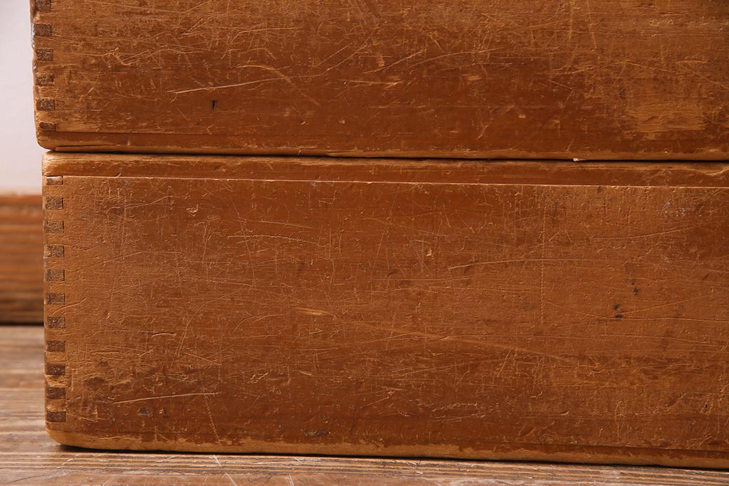 レトロ雑貨　昭和レトロ　大きな積み木セット【直方体・大/2ヶ組】(飾り台、ディスプレイ雑貨)(R-038084)