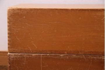 レトロ雑貨　昭和レトロ　大きな積み木セット【直方体・大/2ヶ組】(飾り台、ディスプレイ雑貨)(R-038085)