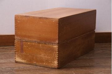 レトロ雑貨　昭和レトロ　大きな積み木セット【直方体・大/2ヶ組】(飾り台、ディスプレイ雑貨)(R-038087)