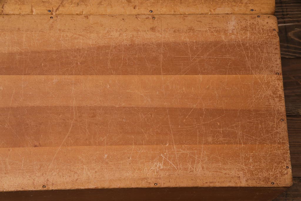 レトロ雑貨　昭和レトロ　大きな積み木セット【直方体・大/2ヶ組】(飾り台、ディスプレイ雑貨)(R-038087)