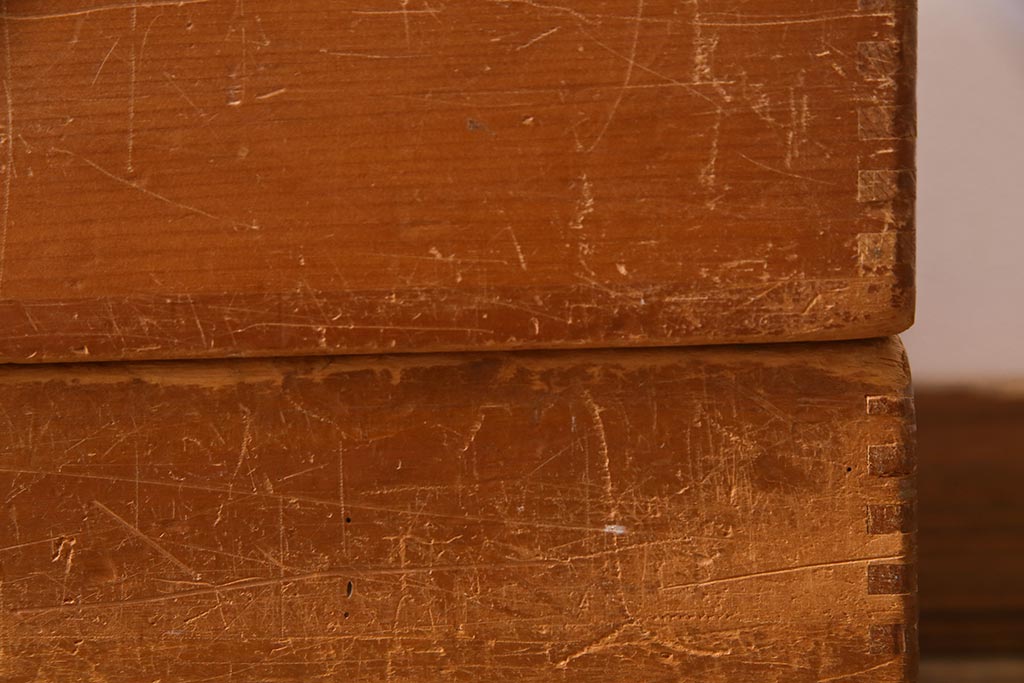 レトロ雑貨　昭和レトロ　大きな積み木セット【直方体・大/2ヶ組】(飾り台、ディスプレイ雑貨)(R-038087)