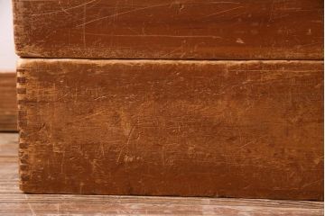 レトロ雑貨　昭和レトロ　大きな積み木セット【直方体・大/2ヶ組】(飾り台、ディスプレイ雑貨)(R-038087)