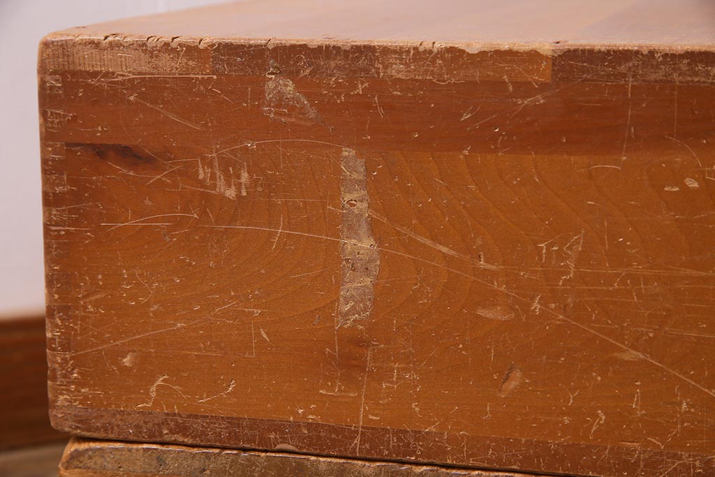 レトロ雑貨　昭和レトロ　大きな積み木セット【直方体・大/2ヶ組】(飾り台、ディスプレイ雑貨)(R-038087)