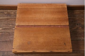 レトロ雑貨　昭和レトロ　大きな積み木セット【直方体・大/2ヶ組】(飾り台、ディスプレイ雑貨)(R-038088)