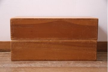 レトロ雑貨　昭和レトロ　大きな積み木セット【直方体・大/2ヶ組】(飾り台、ディスプレイ雑貨)(R-038089)