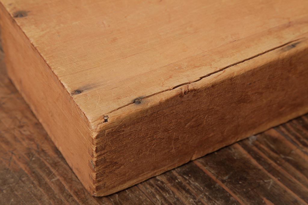 アンティーク雑貨　昭和レトロ　大きな積み木セット【四角形/7ヶ組】(飾り台、花台、ディスプレイ雑貨)(R-038092)