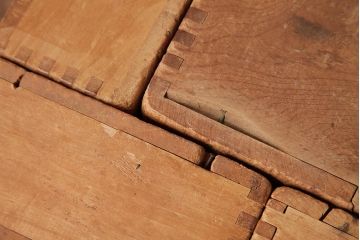 アンティーク雑貨　昭和レトロ　大きな積み木セット【四角形/7ヶ組】(飾り台、花台、ディスプレイ雑貨)(R-038092)