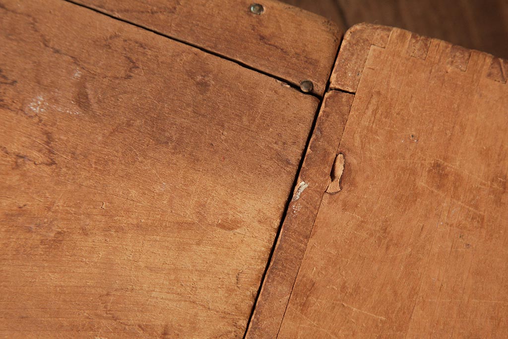 アンティーク雑貨　昭和レトロ　大きな積み木セット【四角形/7ヶ組】(飾り台、花台、ディスプレイ雑貨)(R-038092)