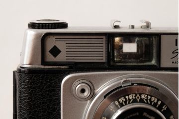 ヴィンテージ雑貨　ILFORD(イルフォード)　Sportsman(スポーツマン)　ケース・説明書付き　ドイツ製　35mmフィルム　ビンテージカメラ(R-038096)